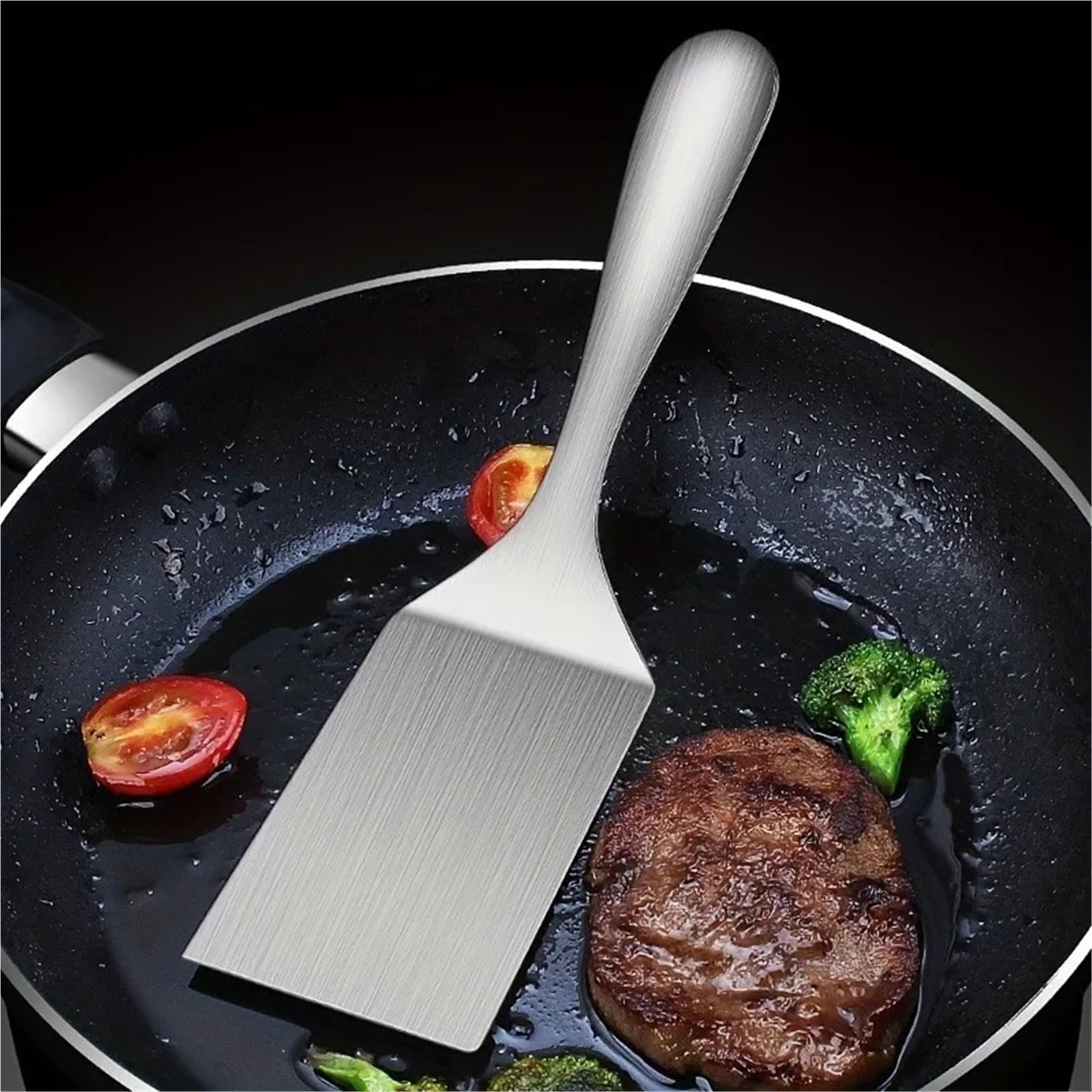 4 Stück Edelstahlspatel, Grillwender-Spatel Für Küchen Und Schränke