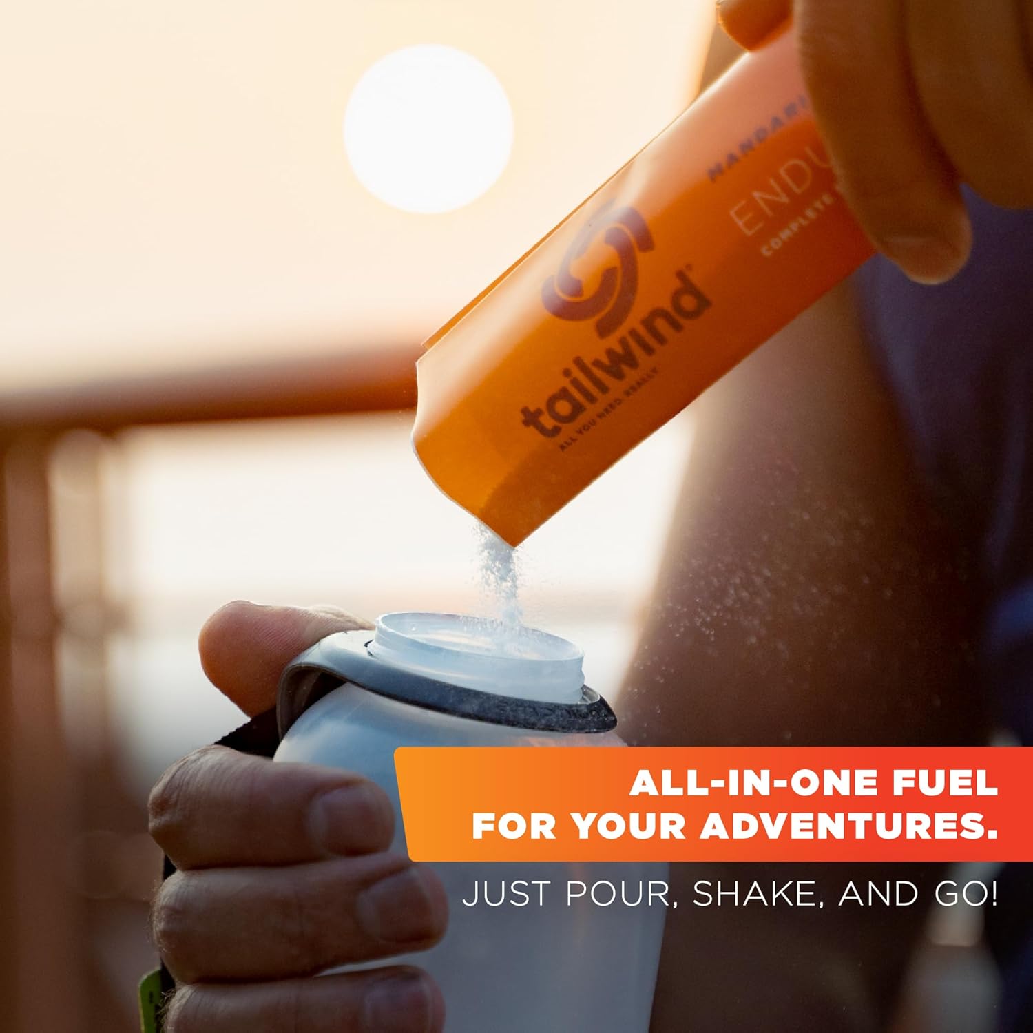 Tailwind Nutrition Endurance Fuel, Carbohydrate & Electrolyte Sports Drink Mix Powder, Gluten-Free, Vegan, Mandarin, 50 Servings