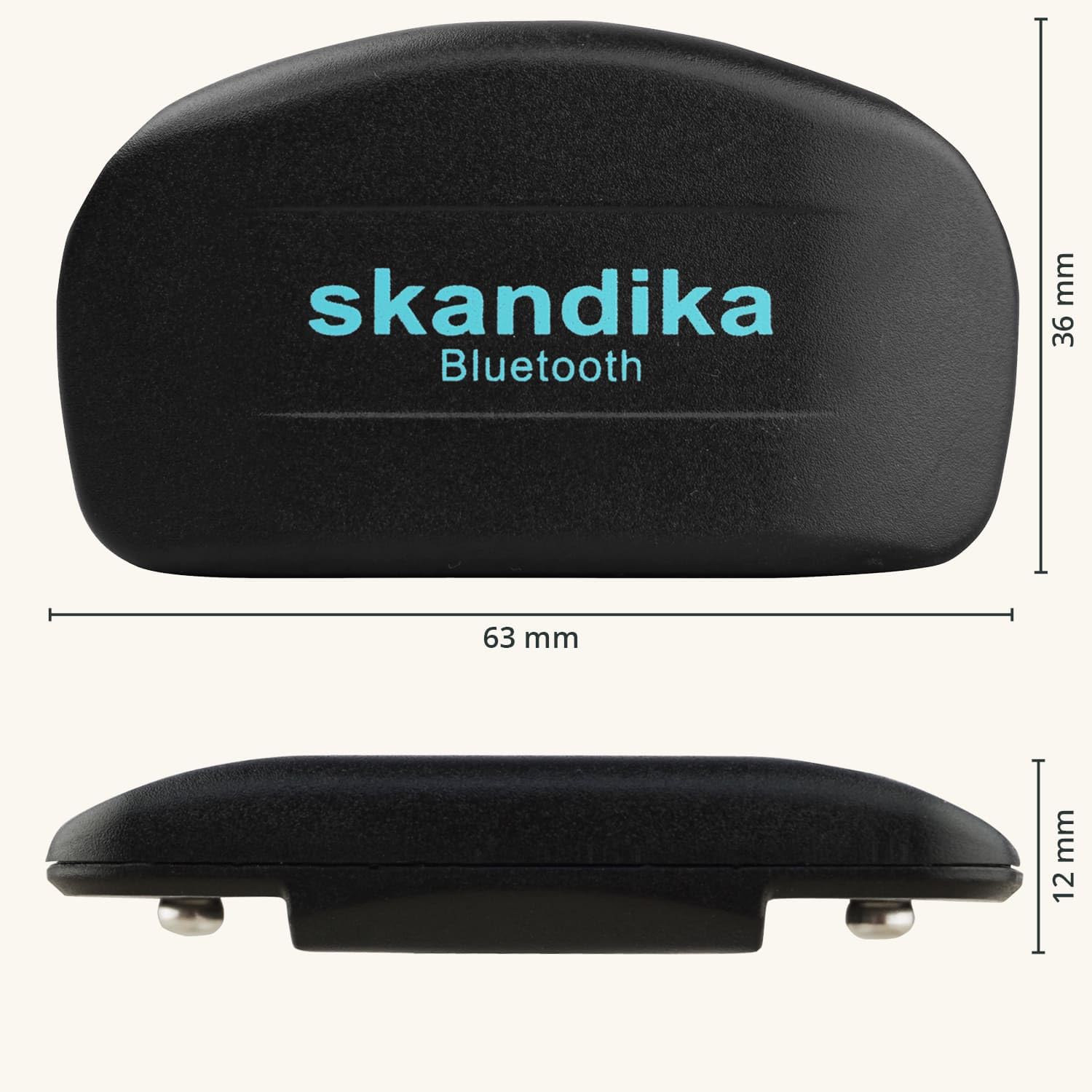 Skandika Sangle Cardiofréquencemètre Bluetooth | Sangle Cardio pulsomètre pour appareils de Sport, Mesure du pouls, Compatible avec Les appareils de Fitness, Interface Bluetooth