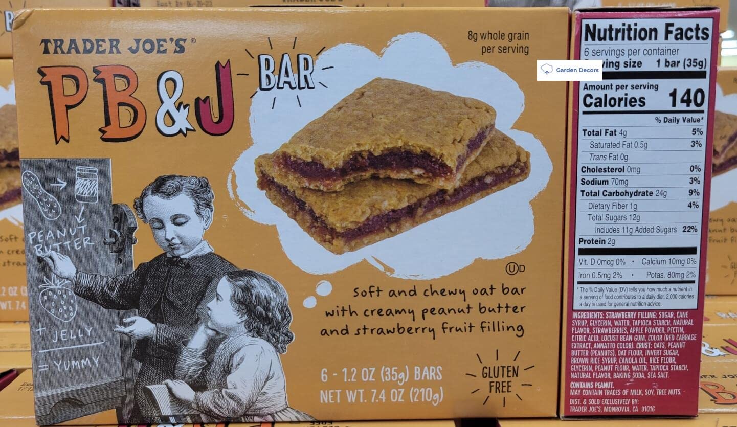 キミ　PB&J Bar ポップターツ Amazon.com: Trader Joe's PB & J Bar Gluten Free 7.4oz 210g (Two Boxes)