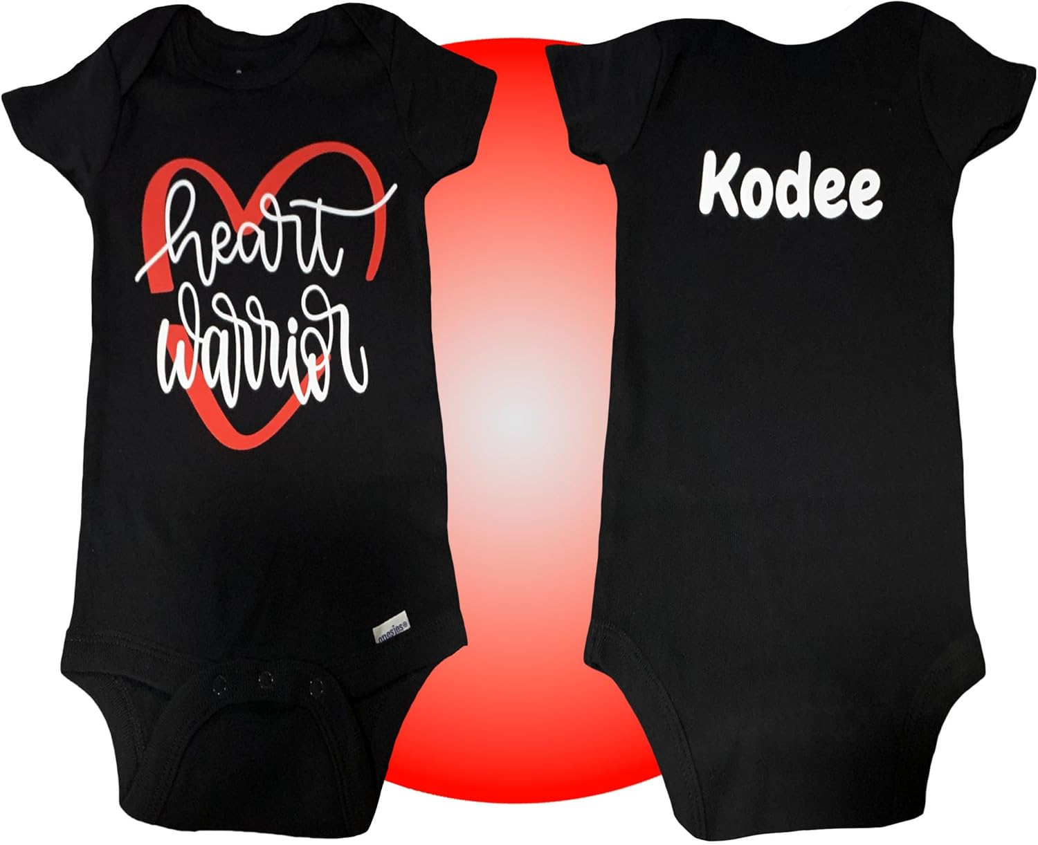 Heart Surgery Gifts - Personalized Heart Warrior Onesie - 100% Cotton - Short/Long Sleeve - Heart Surgery Clothes for Babies - CHD Awareness Baby Onesies - Gift Wrapped By Kikilishop - Image 5