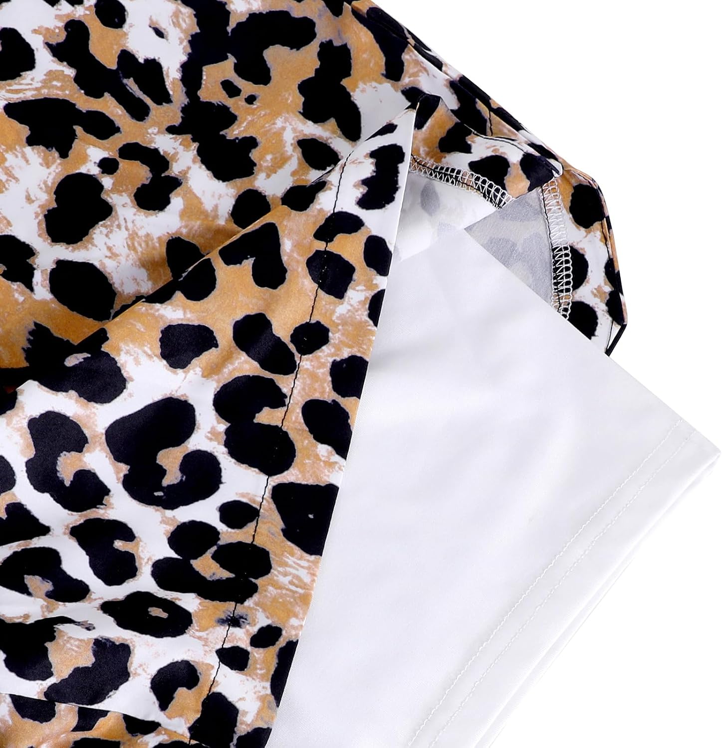 Rulercosplay Fashion Animal Printing Inner Layer 5'' Inseam Swim Trunks Novelty Sport Board Shorts for Men, Women
