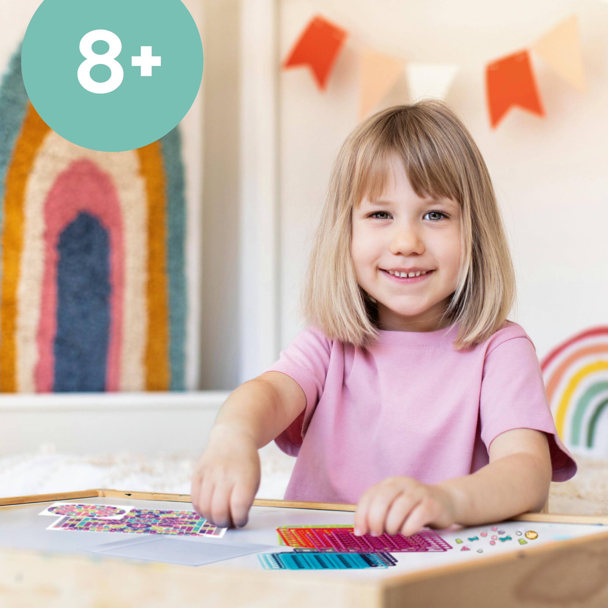 Ravensburger - Be Creative Maxi Mosaico Bambini | Giochi Creativi Bambina 8 Anni o Piú | Kit Lavoretti Creativi per Bambini | Idee Regalo Bambina 8 Anni