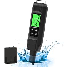 PH Meter,5 in 1TDS Meter,Salinity Tester,EC Meter,Temp,pH Meter for Water,TDS Meter Digital Water Tester,EC Meter Hydroponics,pH Tester Digital PPM Meter,Pool Salt Tester.