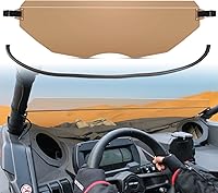Vista 1 de UTV - Parabrisas delantero medio transparente, resistente a los arañazos, duro, compatible con Can Am Maverick X3 XRS XDS Turbo R Max 2017-2023
