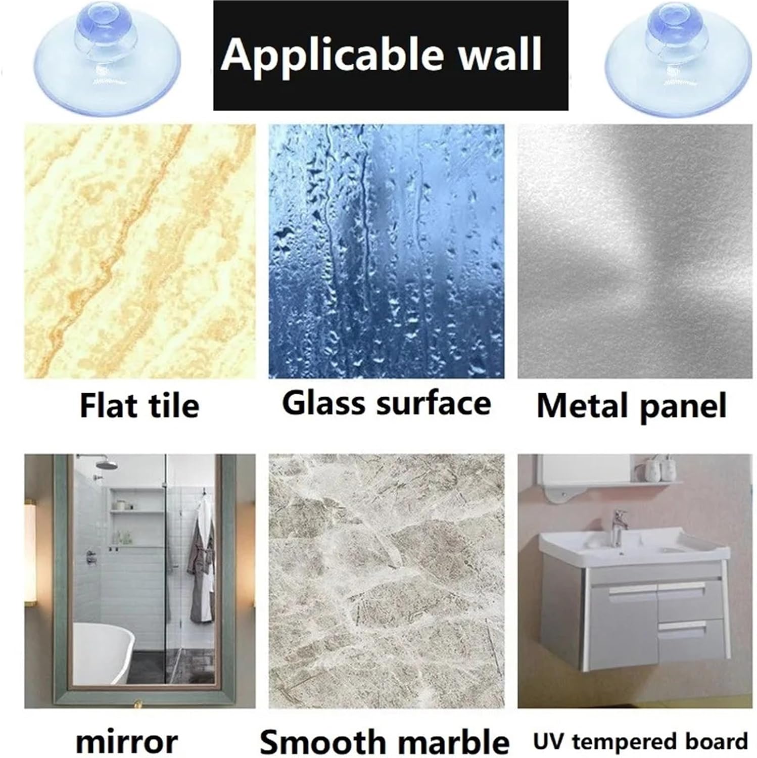 30pcs Mushroom Head Suction Cups PVC Clear Pads 22/30/40/50mm for Glass Kitchen Bathroom Car