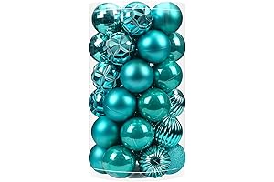 41-Count Small Shatterproof Christmas Balls for Xmas Tree Garland Ornaments