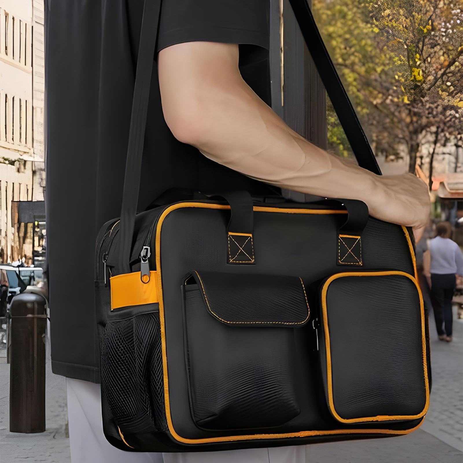 Torba na narzędzia elektryczne, Heavy-Duty Canvas Tool Tool, duża pojemność