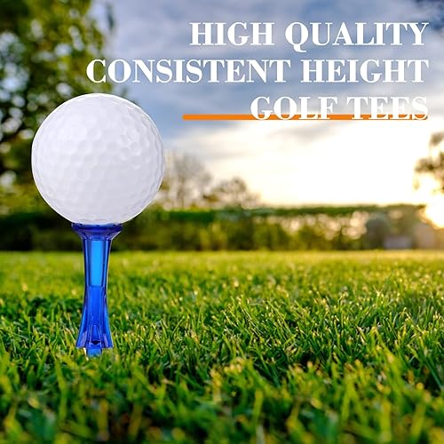 Miniatura 3 de Camisetas de golf de 3-14 pulgadas, 50 unidades, de plástico, reducción de fricción y giro lateral, camisetas de golf irrompibles profesionales,