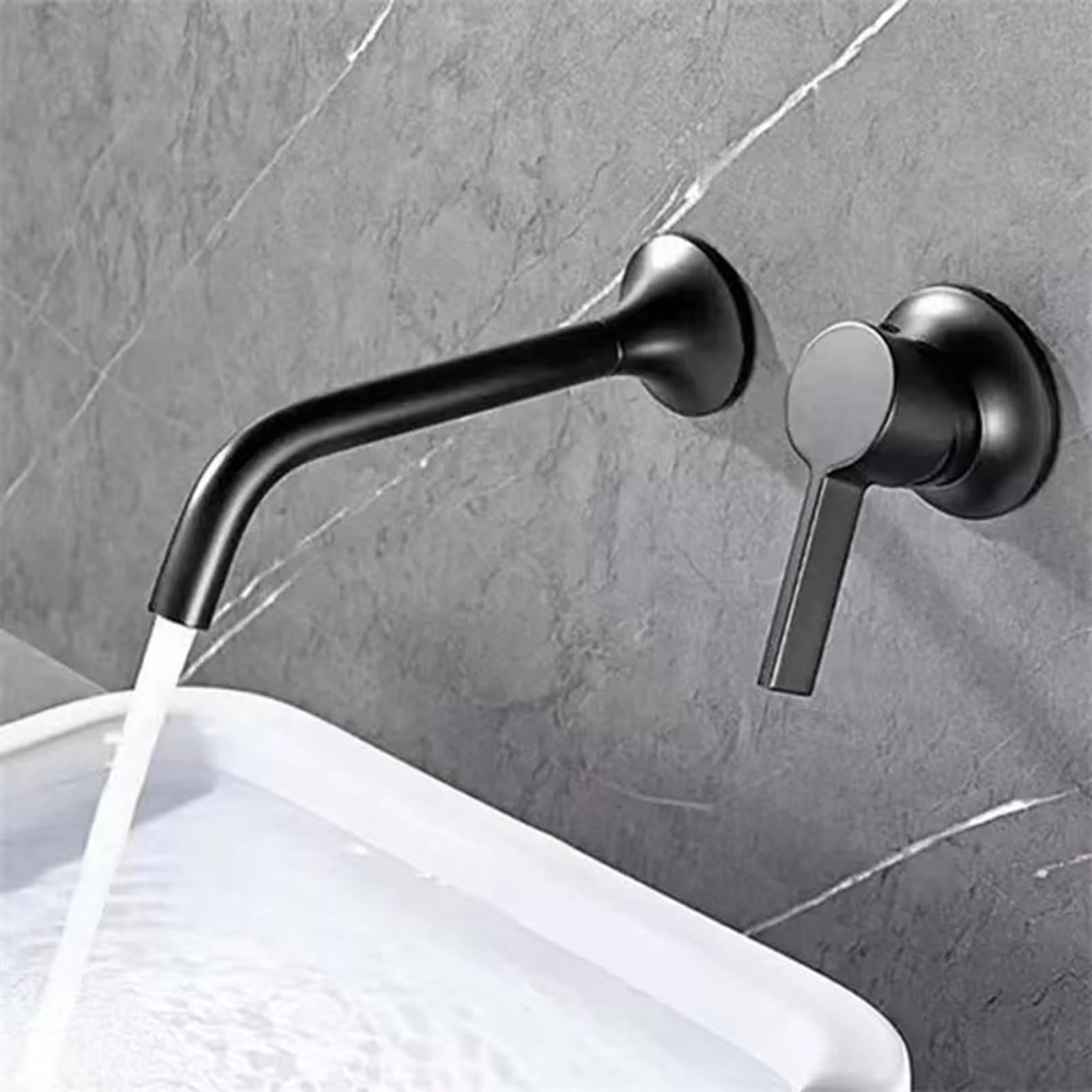 Bateria łazienkowa Bateria umywalkowa Umywalka podtynkowa Baterie umywalkowe Pojedynczy uchwyt Baterie umywalkowe Mieszacze Gun Grey Stabilize