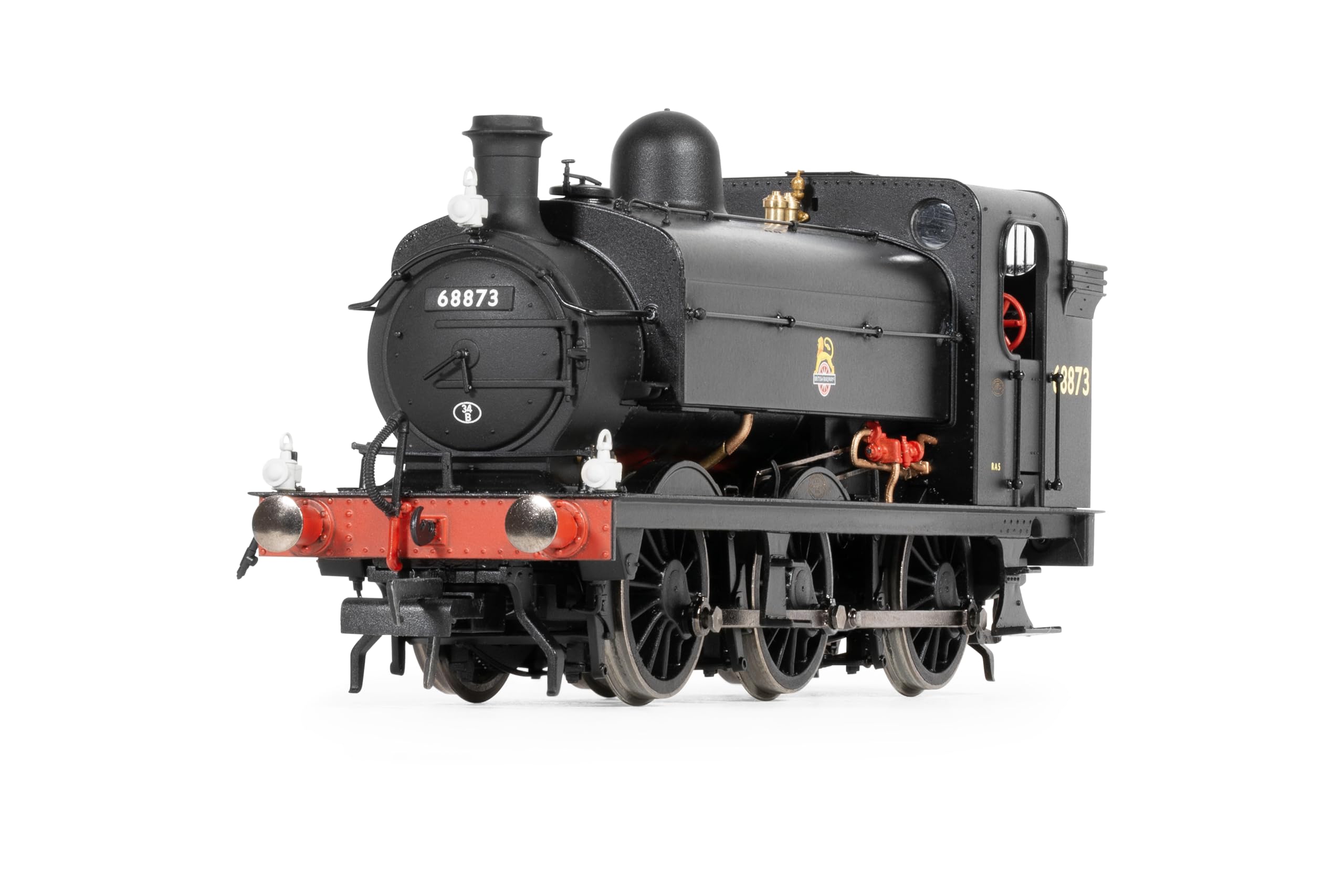 Hornby R30367 BR Early Class J52 0-6-0ST 68873, lokomotywa parowa, skala OO, 14 lat+