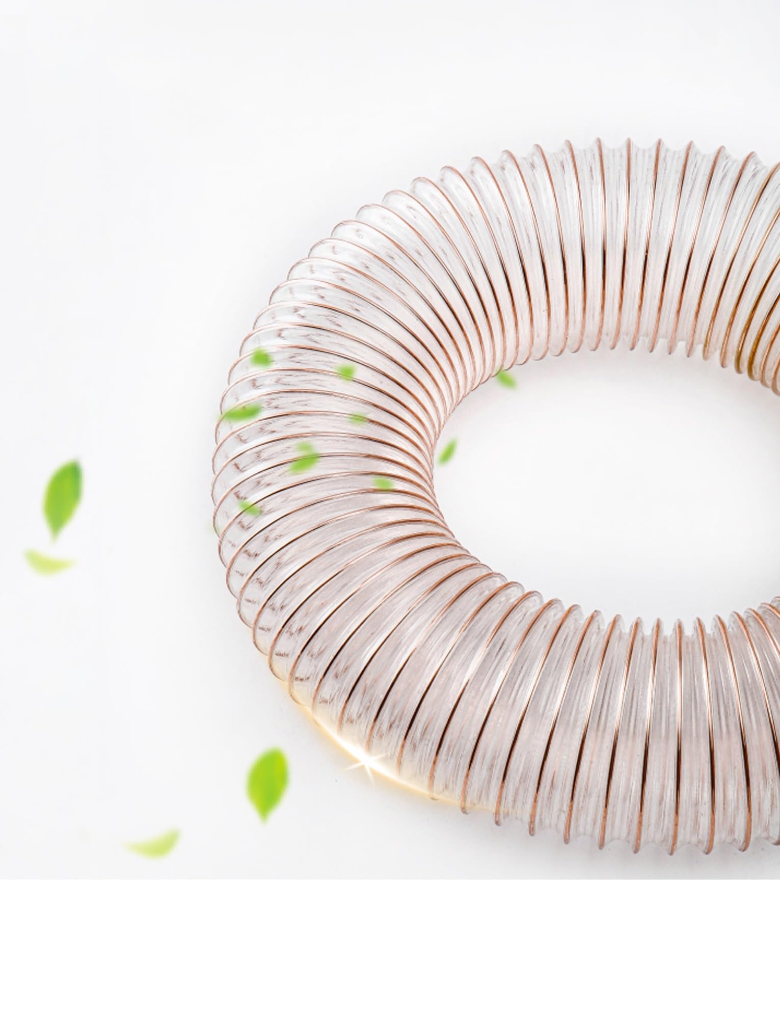 Tubo Flessibile in Poliuretano PU da 39,4 Pollici - Tubo Flessibile per condotti dell'Aria Antiurto per Scarico, Ideale per Uso Domestico, Scolastico e in Officina (0,93 mm/20 mm, 125 mm/0,9
