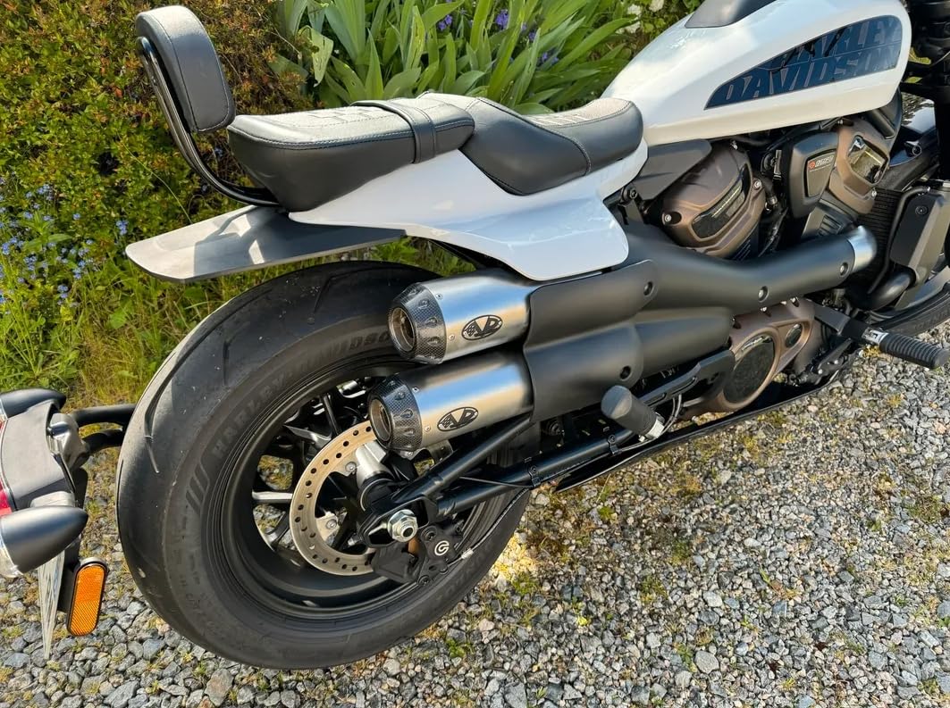 Motocicletta Passeggero Sundowner Pillion Sedili Posteriori Pad W/Passeggero Brack Rest Kit Nero Adatto Per Harley Sportster S 1250 RH 1250 2021 2022 2023 2024