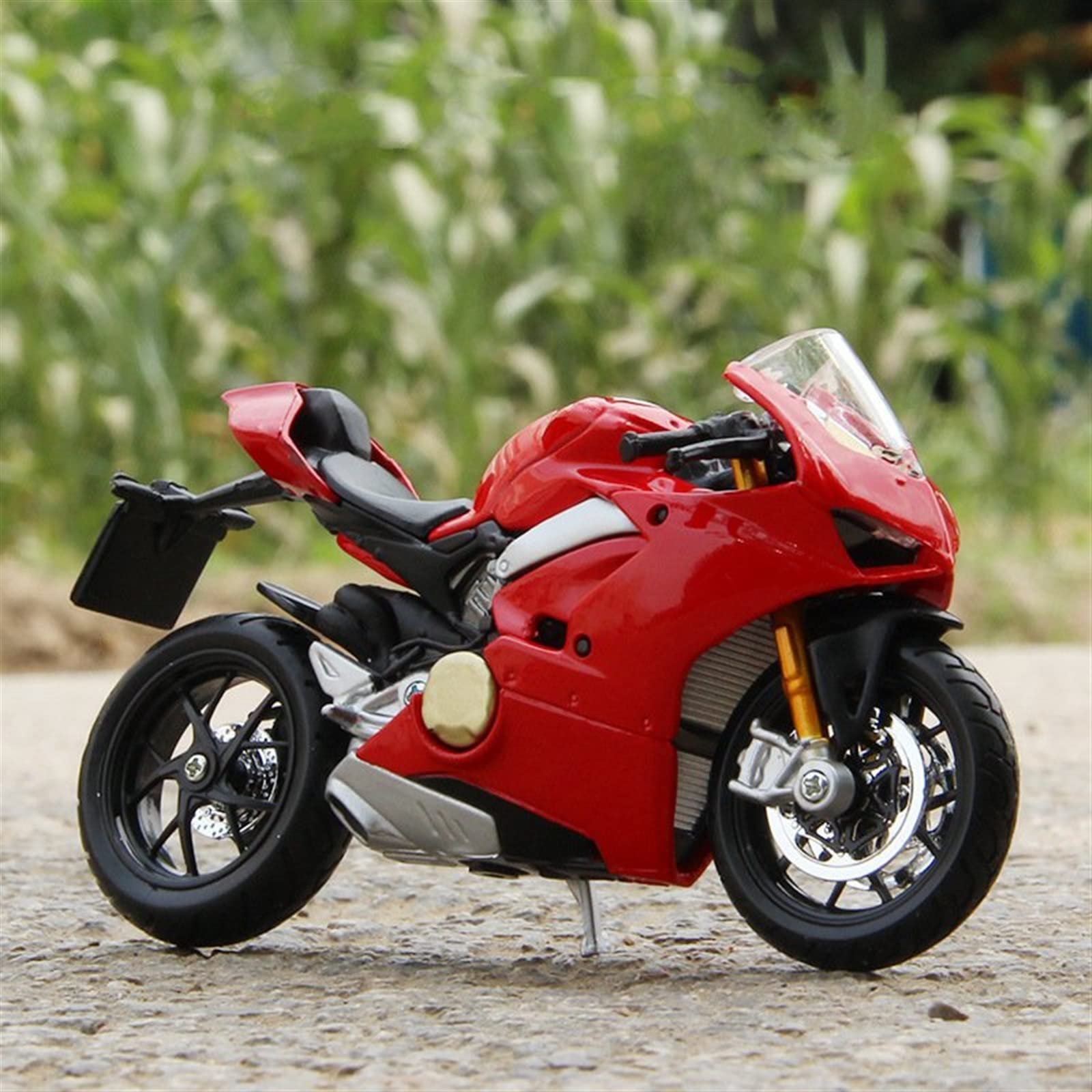 SEYXF Motorbike Toy 1:18 for Ducati Panigale V4 Alloy Diecast Motorcycle Model Toy Gifts Collection