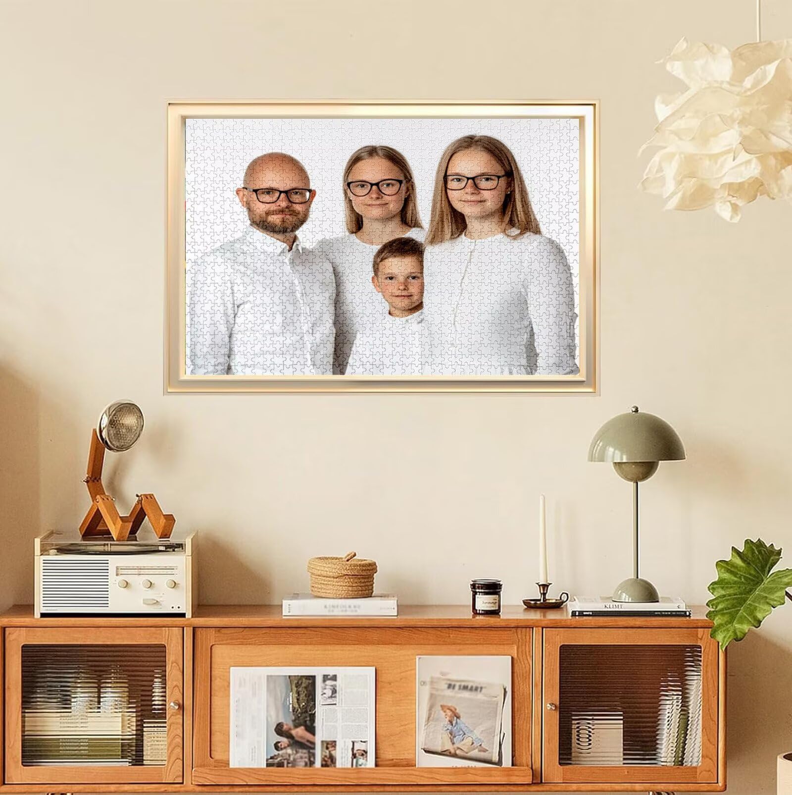 Puzzle Personalizado con Foto, Personalizada Rompecabezas Personalizado Diseña tu Logo Foto o Texto, Personalizado Navidad Halloween San Valentín Parejas Niños Familia Amigos h-3677