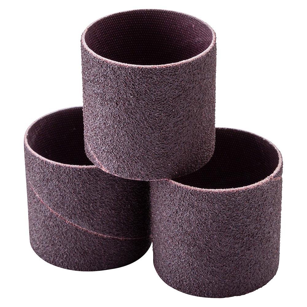 Rockler Sanding Drum Sleeves 1-1/2" X 1-1/2" Diameter - Medium Grit Replacement Sleeves for Spindle Sanders - Drill Sanding Attachment & Woodworking (3-Pack)