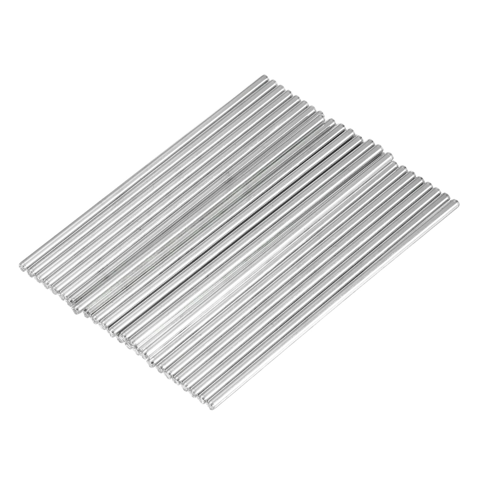 sourcing map 30pcs 3mmx100mm Toys Shaft Round Rod Axles Drive Shaft Silver — image 1