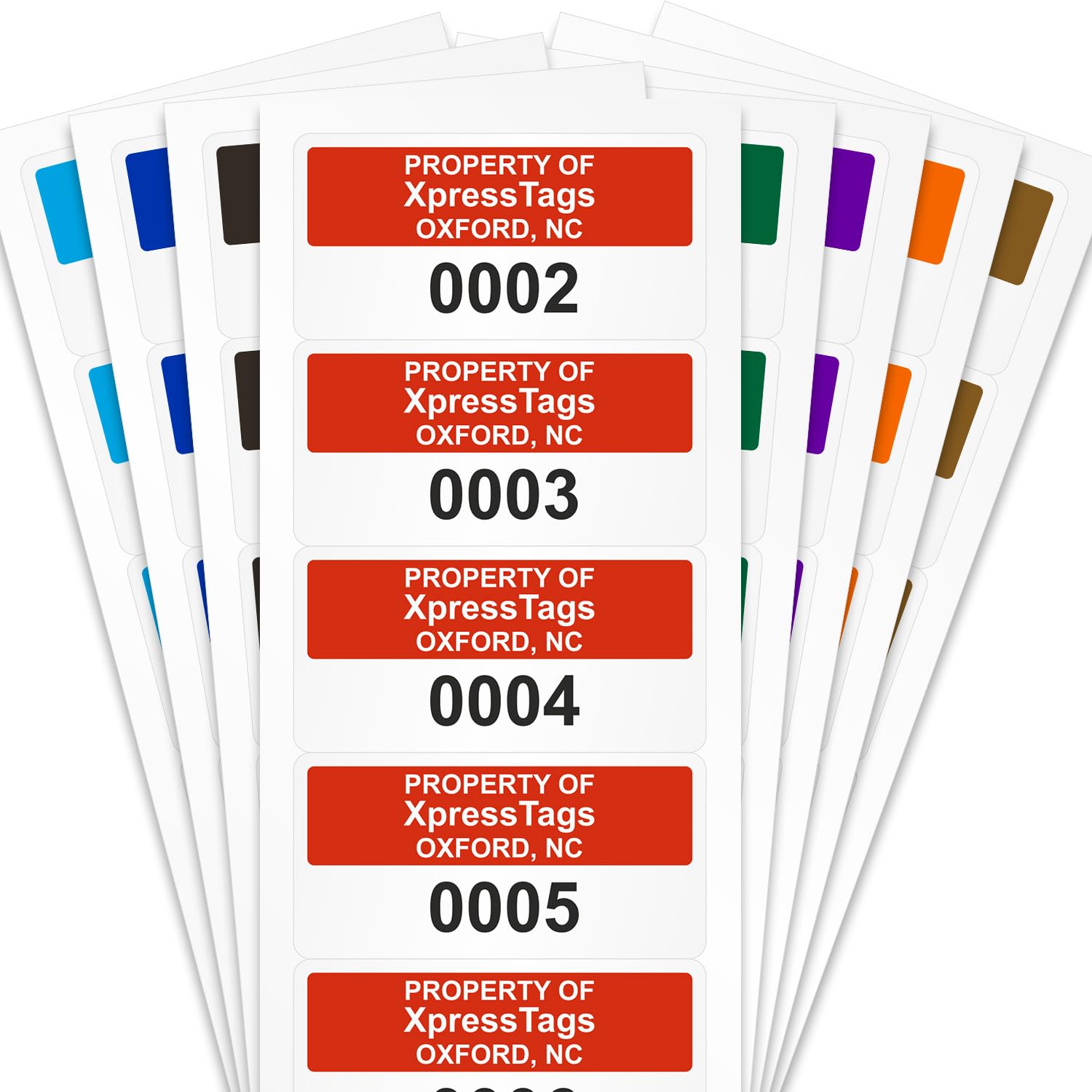 XpressTags Sequential Number Custom Labels