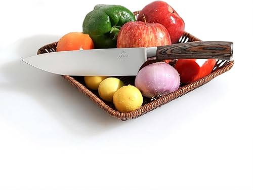Miniatura 6 de -Cuchillo de chef, afilado inigualable, cuchillos de chef de 8 pulgadas, acero inoxidable de alto carbono premium, cuchillo de cocina con mango