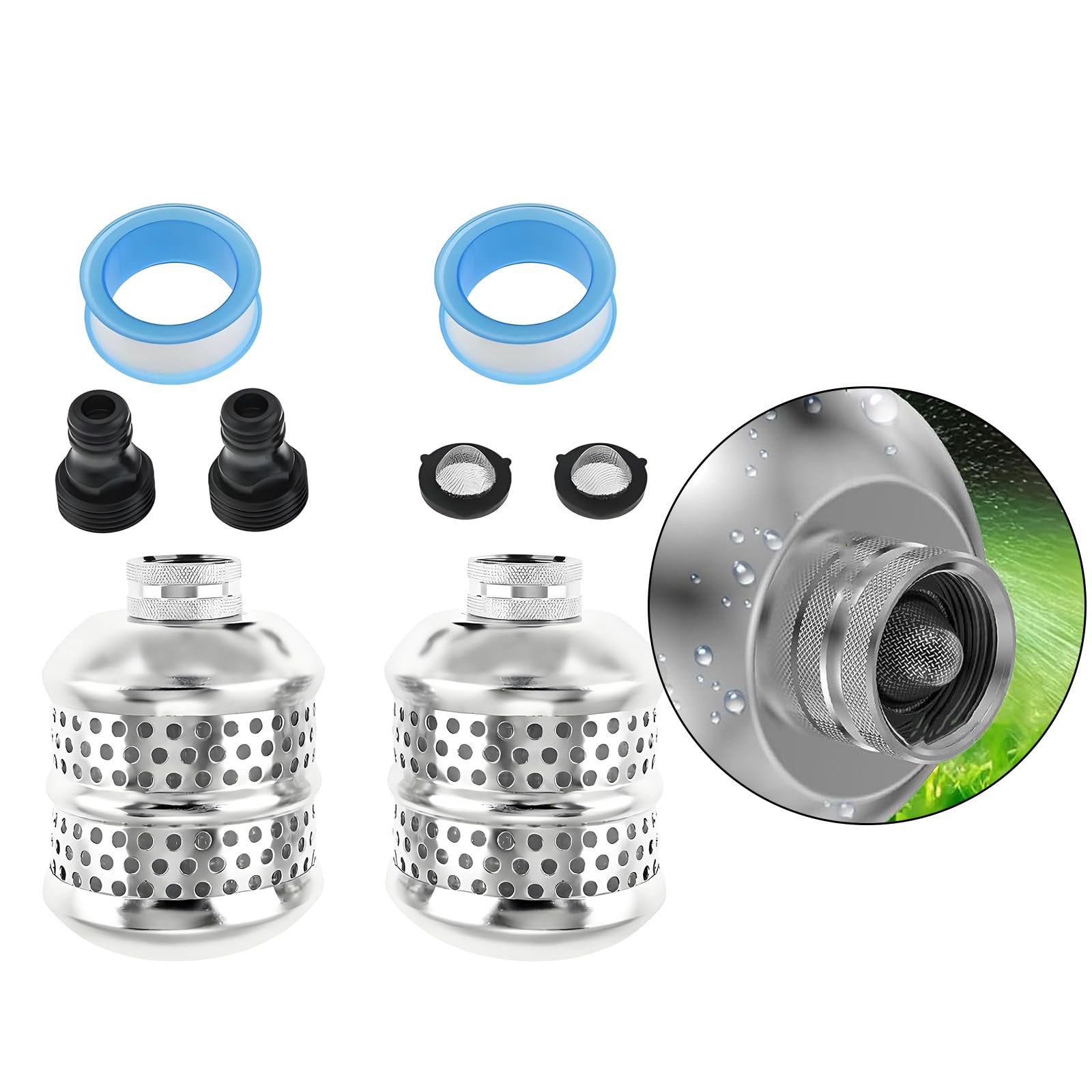 Sphères filtrantes en aluminium résistantes à la rouille pour éliminer les impuretés dans l ' irrigation des légumes de la cour Purification efficace de l ' eau du jardin Filtre à eau agricole
