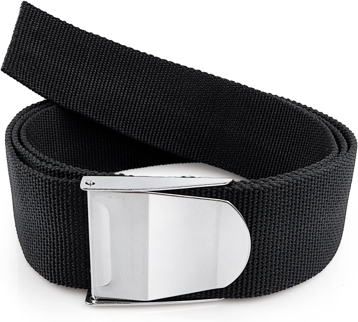 Scuba Weight Belt, Heavy-Duty 60" Long 2" Wide Nylon Webbing Strap Adjustable Waist Weightbelt with Quick Release Metal Buckle for Diving, Snorkeling, Freediving, Spearfishing Black