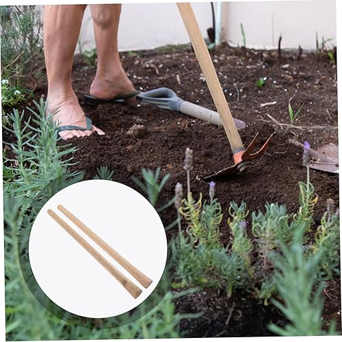 Miniatura 9 de 2 asas de repuesto de madera dura para azadas y palas, 50 asas largas y sólidas, ideales para herramientas de jardinería y paisajismo