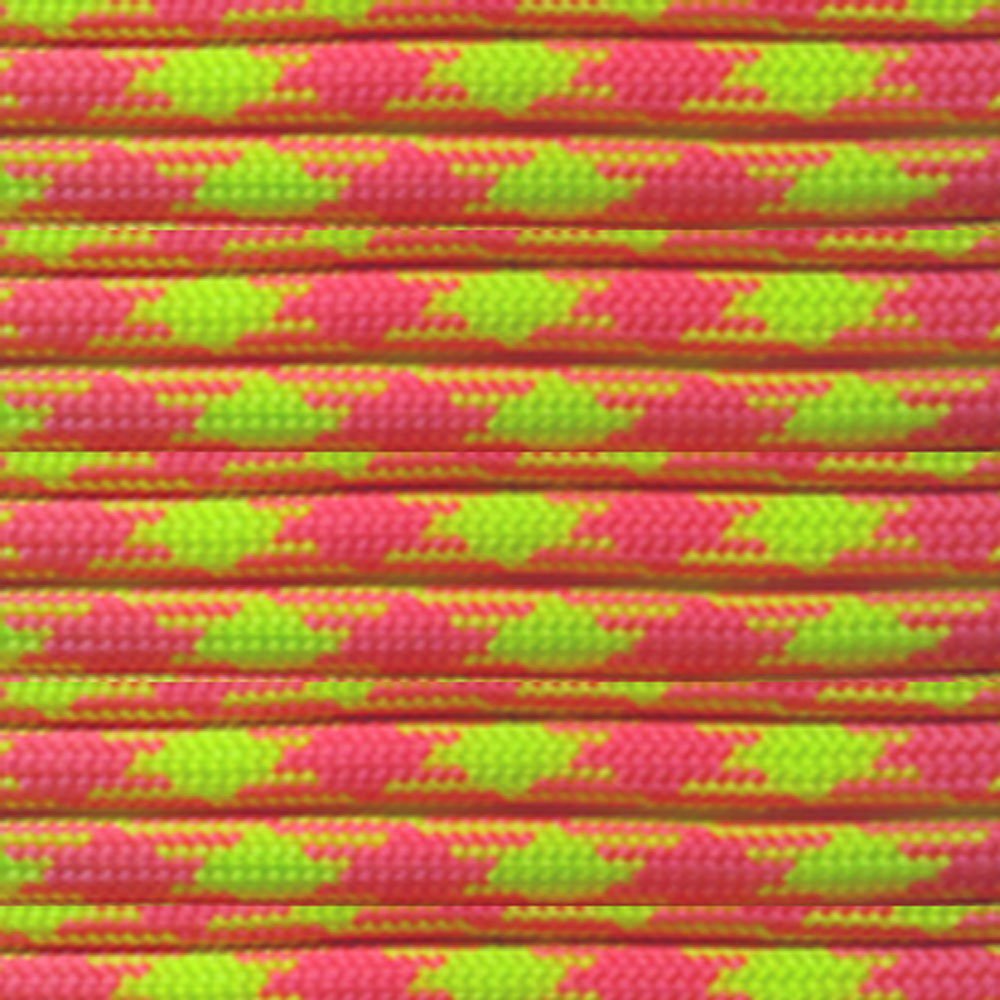 PARACORD PLANET 25 Feet Nylon 550lb Type III 7 Strand Paracord Pink Lemonade โ image 1