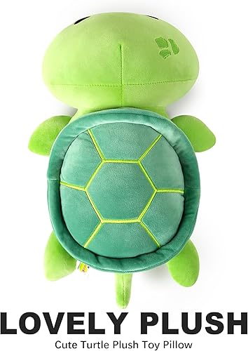Miniatura 3 de Onsoyours - Lindo peluche de tortugasalamandra tipo almohada, suave y relleno para niños, de estilo kawaii (tortuga, 13 pulgadas)
