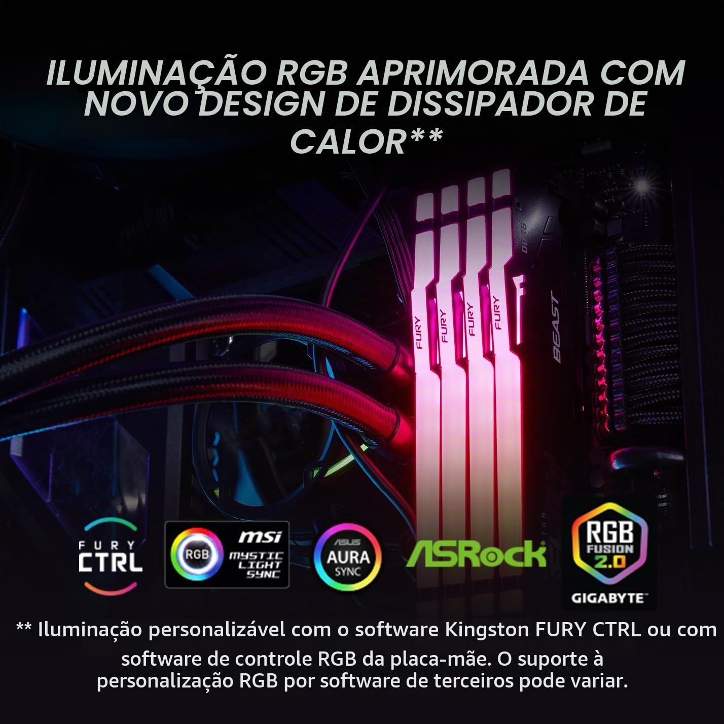 Kingston Fury Beast Black RGB Expo 32GB 6400MT/s DDR5 CL32 DIMM