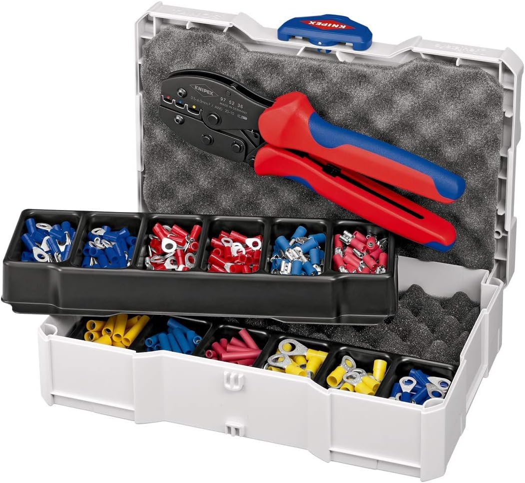 KNIPEX Assortimento di capicorda per terminali 13 pezzi 265 mm, 97 90 21