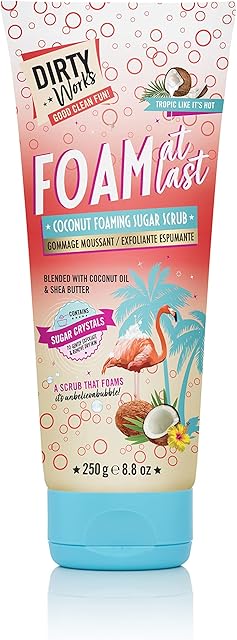 Dirty Works Tropic Like it's Hot Foam At Last Coconut Foaming Sugar Scrub 250g