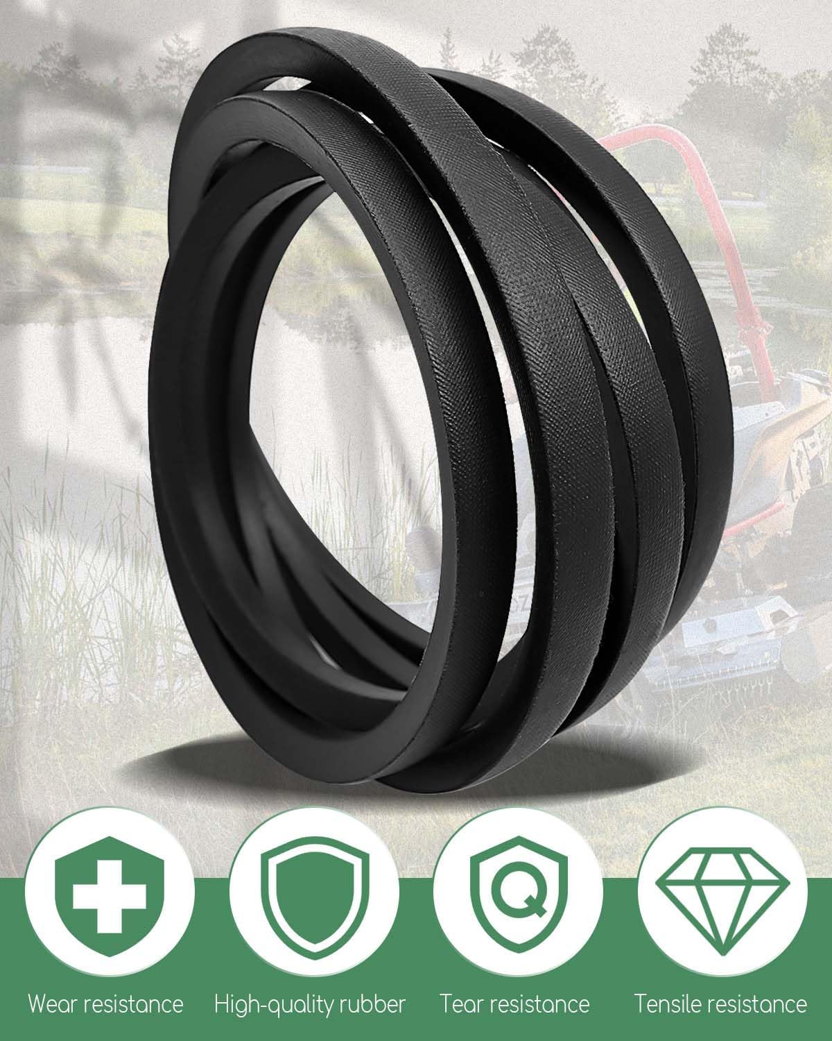 Correa de cubierta de 54 pulgadas de 5/8 x 139 pulgadas, apta para cortacésped Cub Cadet Craftsman Troy-Bilt, correa de transmisión de repuesto 754-05025 490-501-C064 954-05025