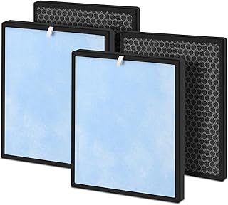 HSP001 Replacement Filter 2 Sets Compatible with HATHASPACE Smart HSP001 Air Purifier,4 Stage Filtration of Fine Pre-Filter, Activated Carbon, Cold Catalyst and H13 True HEPA Filter