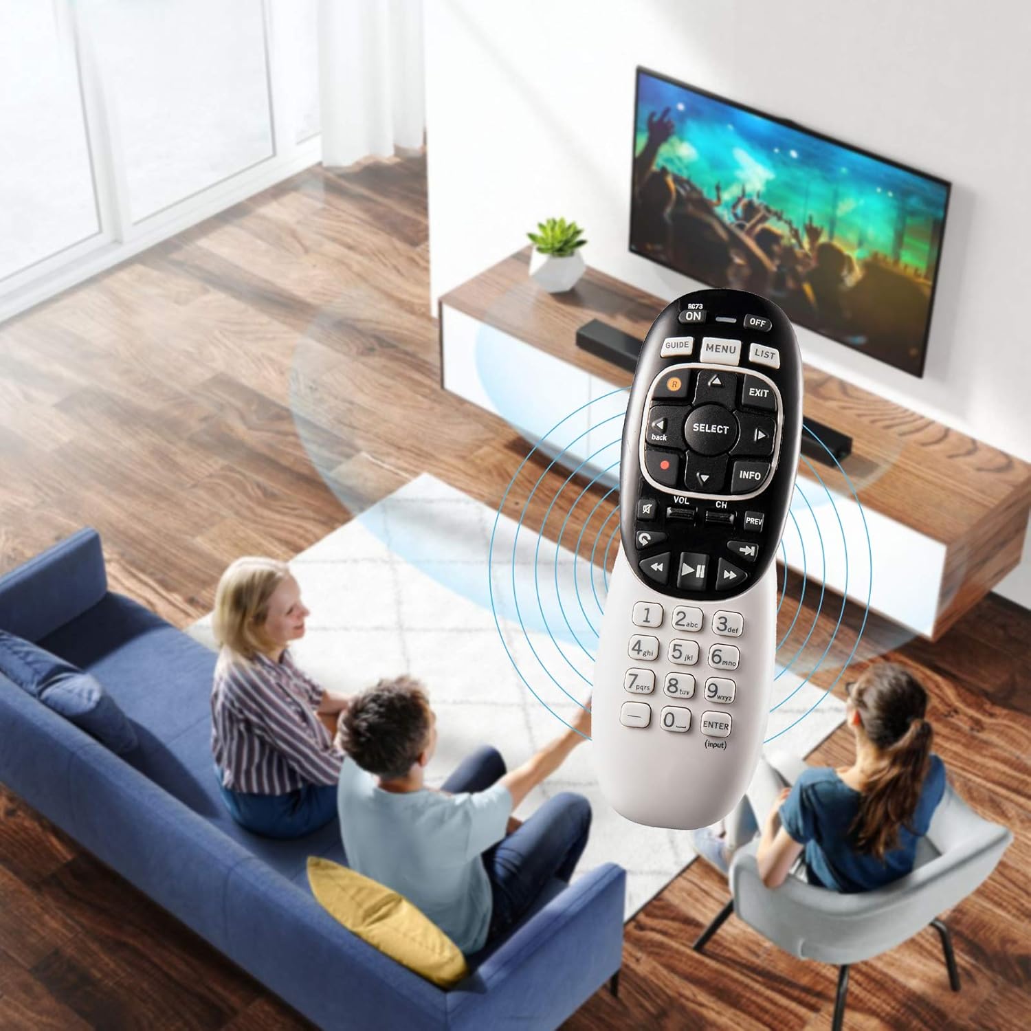 2 Pack RC73 IR/RF Remote Control Fit for Directv RC71 RC72 RC73 D10 D11 D12 h20 H21 H23 H24 H25 HR20 THR22 TiVo R15