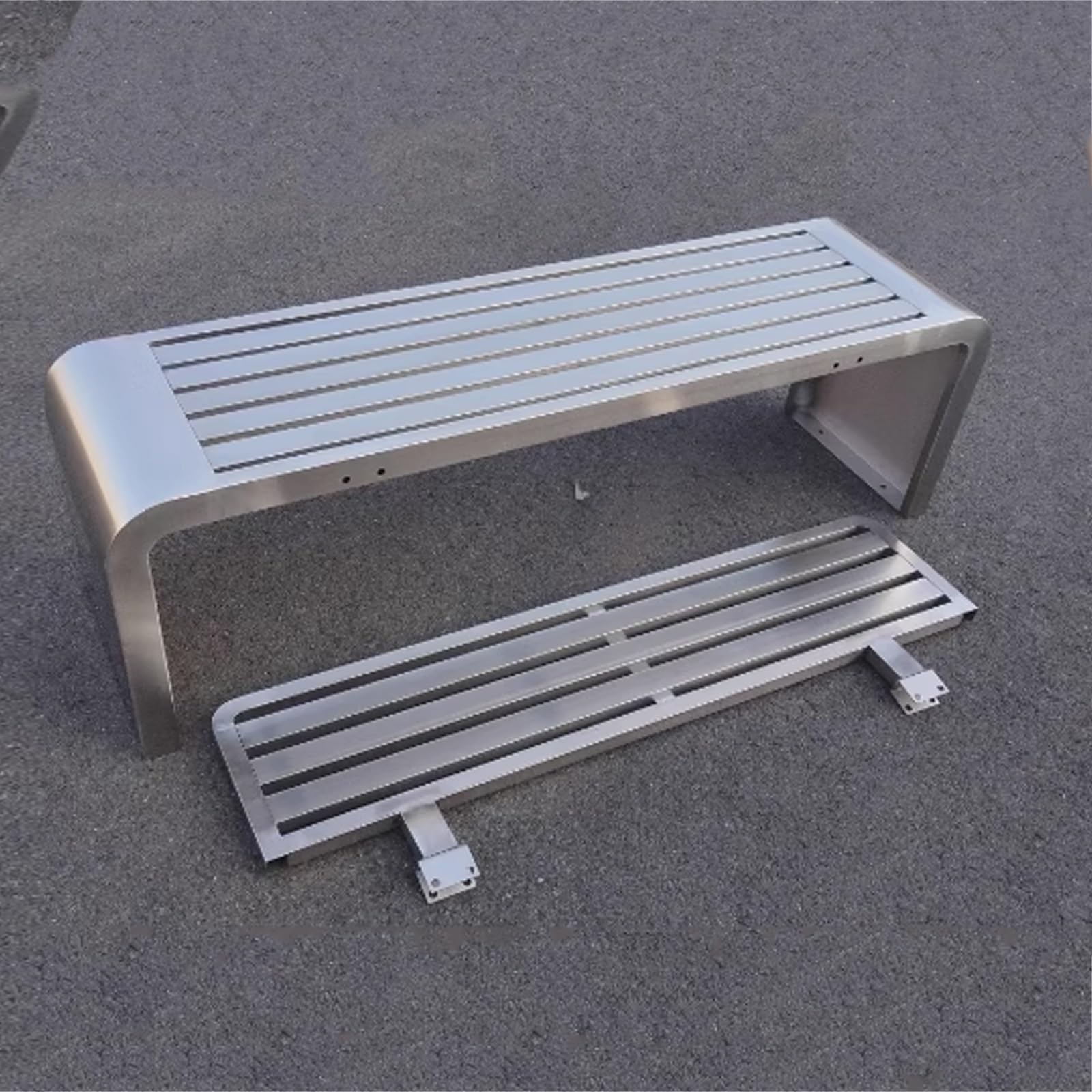 Sitzbank Metall, Terrassenmöbel, Park-Gartenbank, Mehrere Farben, Wetterfeste Terrassenbank mit Rückenlehne, for Draußen, Park, Hof, Terrasse(Red,120cm/47in)