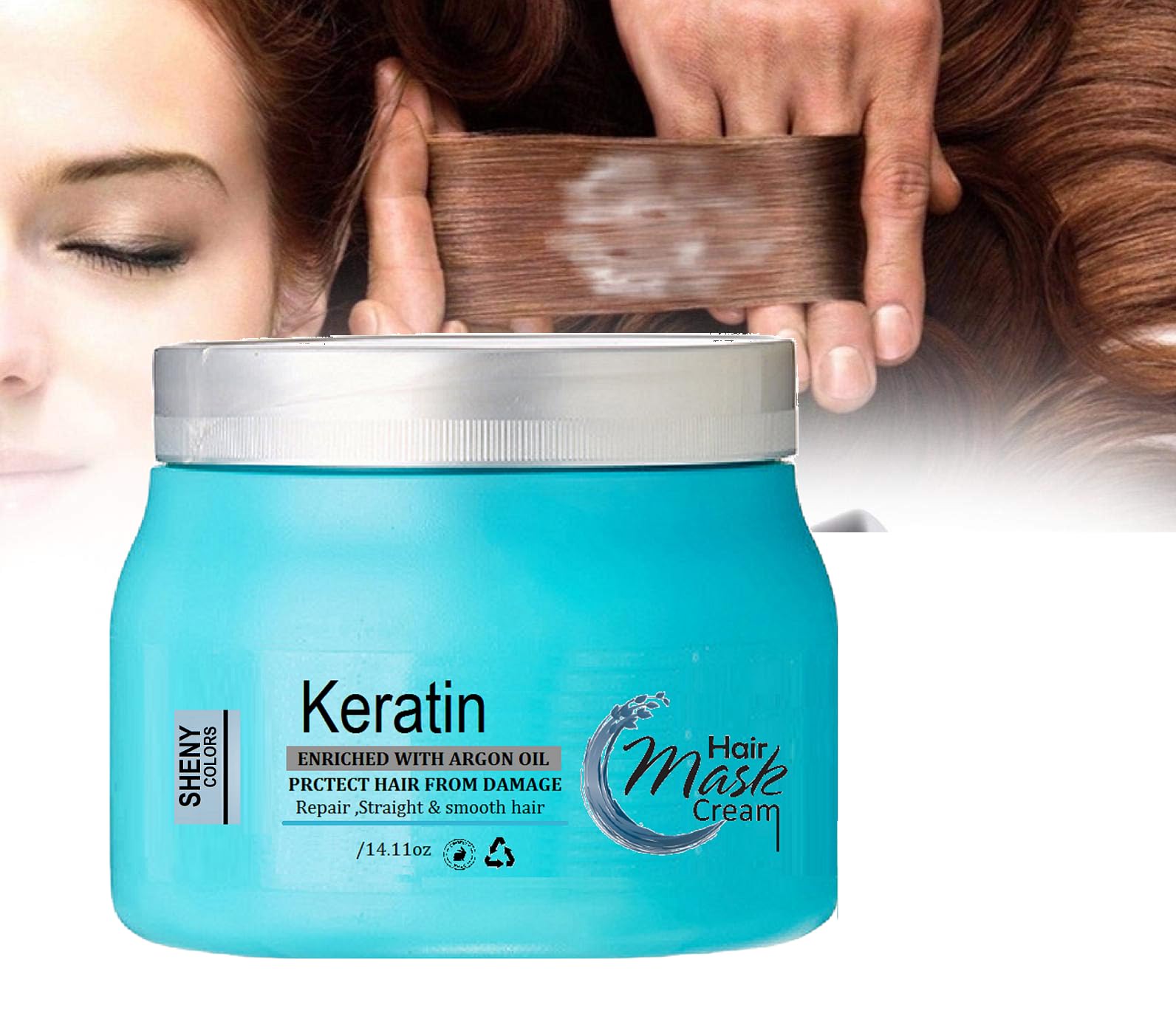 Keratin Hair Mask for Dry Damaged Hair – Deep Conditioning Treatment with Argan Oil for Smooth Shiny Hair-image-36