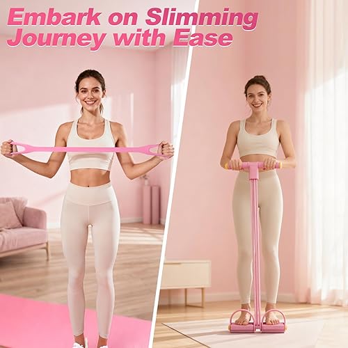 Miniatura 3 de Kit de pilates de 14 piezas, kit esencial de pilates para mujeres, equipo de pilates para el hogar con anillo de bola circular de yoga, 5 bandas de