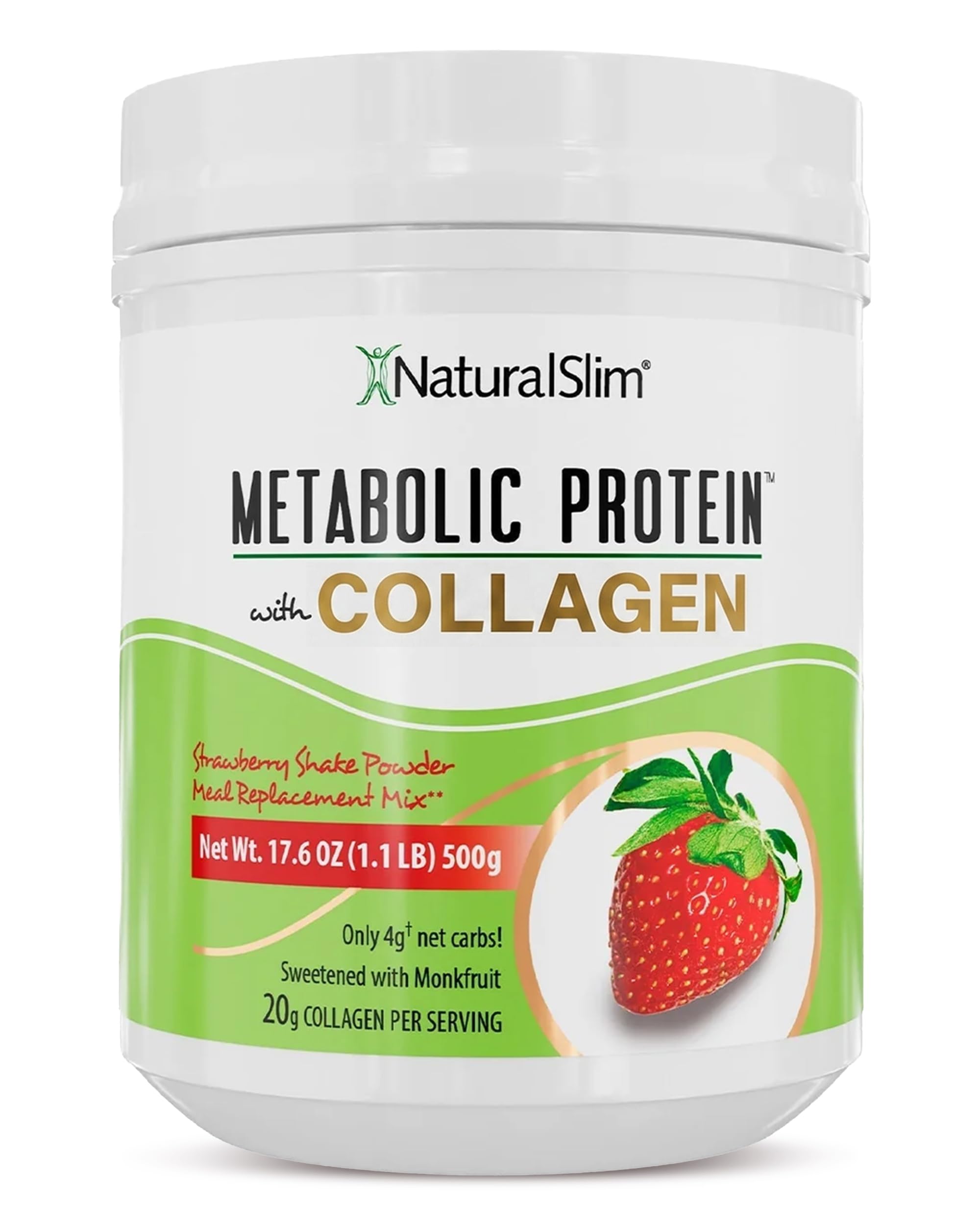 NaturalSlim Metabolic Protein Powder Strawberry