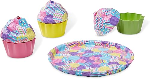Melissa & Doug Decoupage Made Easy - Kit de manualidades de papel para magdalenas