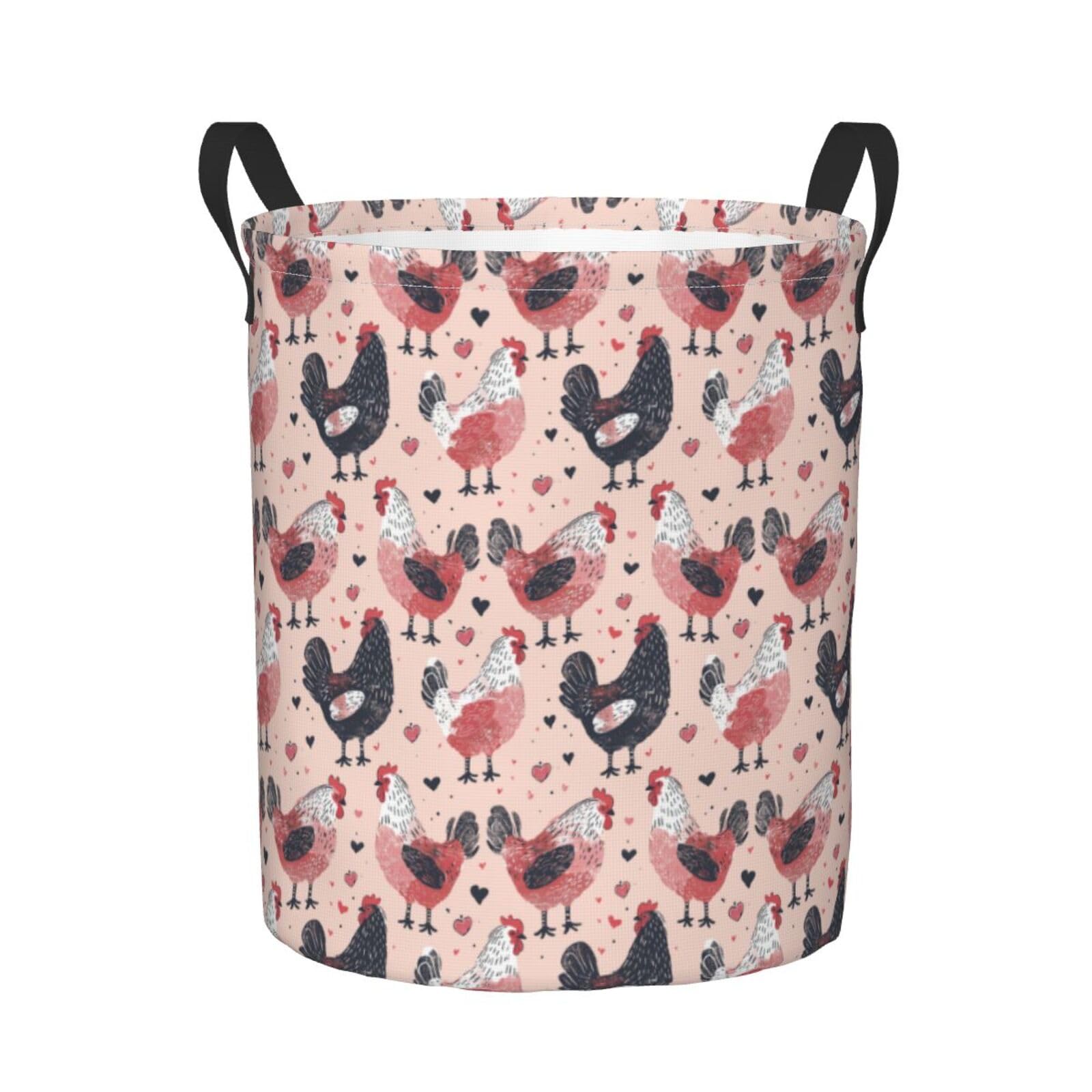 Cesto Ropa Sucia Gallinas Cesto De Almacenamiento 50X40Cm