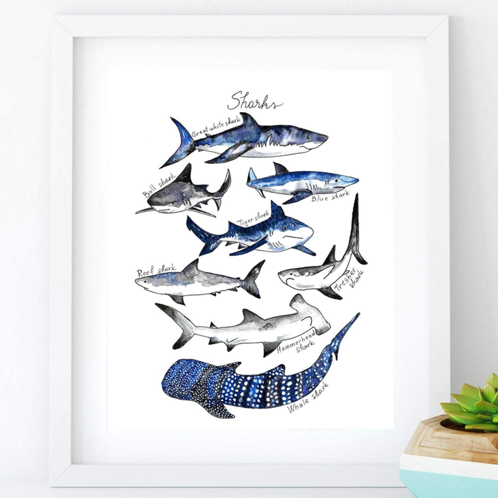 Amazon.co.jp: ラッセン カラフル クジラ シャチ海青空月芸術絵画