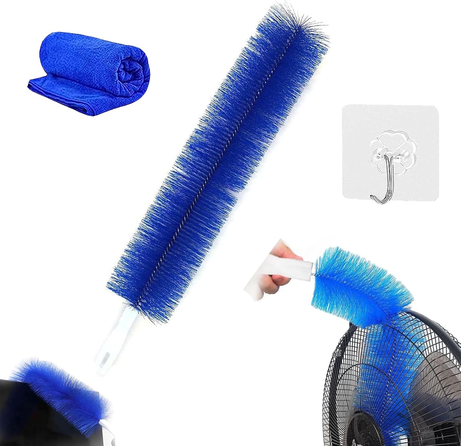 Flexible Fan Dusting Brush, Bendable Dusting Brush