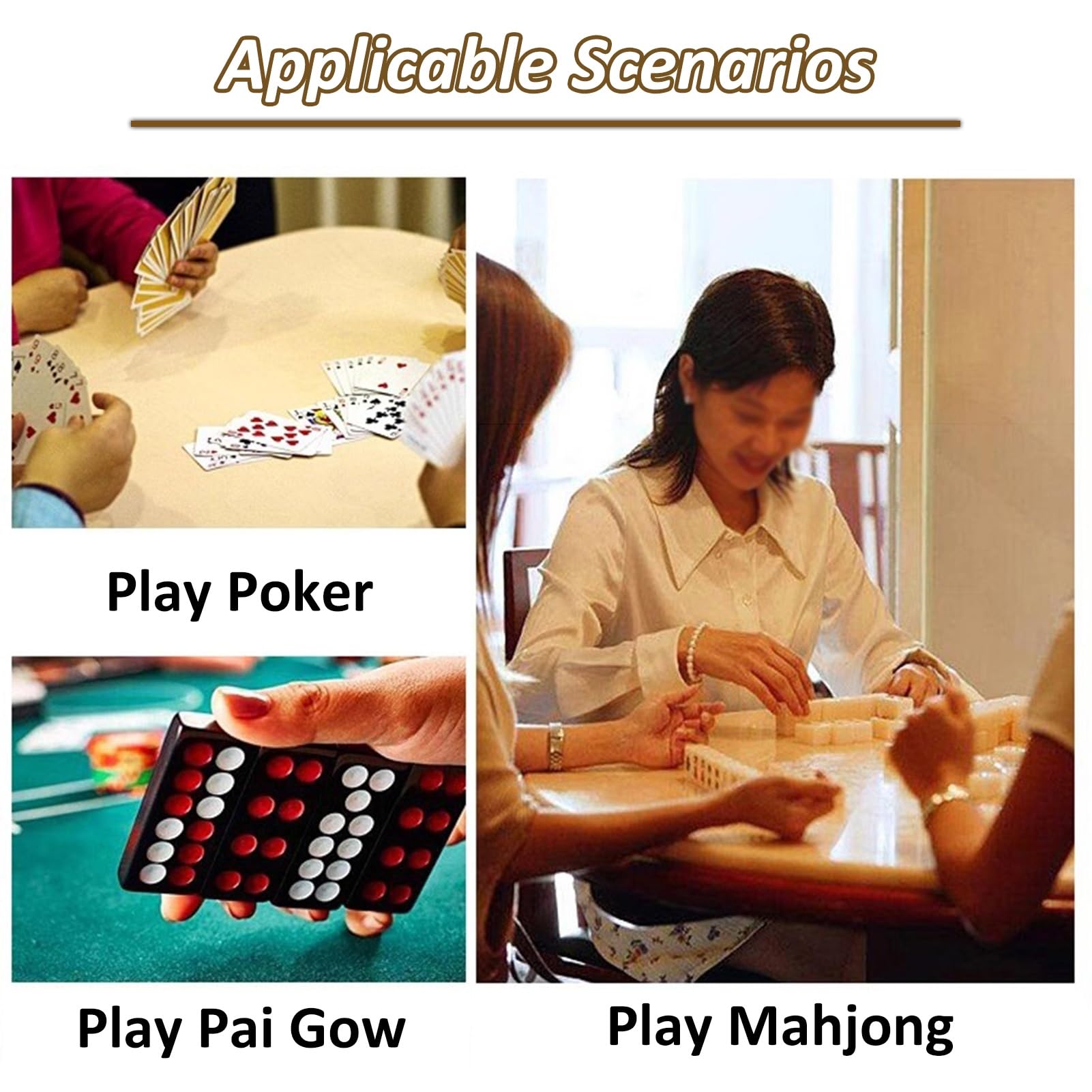 mata do mahjonga na stół, Duży z czarną torbą do przenoszenia, grubym antypoślizgowym obrusem, gier Mahjong, Paigow, Poker, karcianych i planszowych | 85 cm/33.46 in