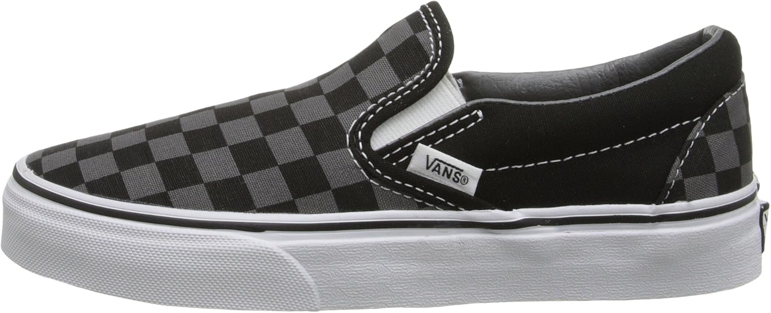 Vans Unisex Checkerboard Slip-On Black/Pewter Check VN000EYEBPJ Mens 9, Womens 10.5