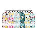 Simple Modern Disney Reusable Baby Food Pouches for Toddlers | BPA Free Plastic, Food Safe, Freezer Safe | Refillable for Applesauce Yogurt & Puree Squeeze Pouch | 10 pack | 5oz | Disney Princesses