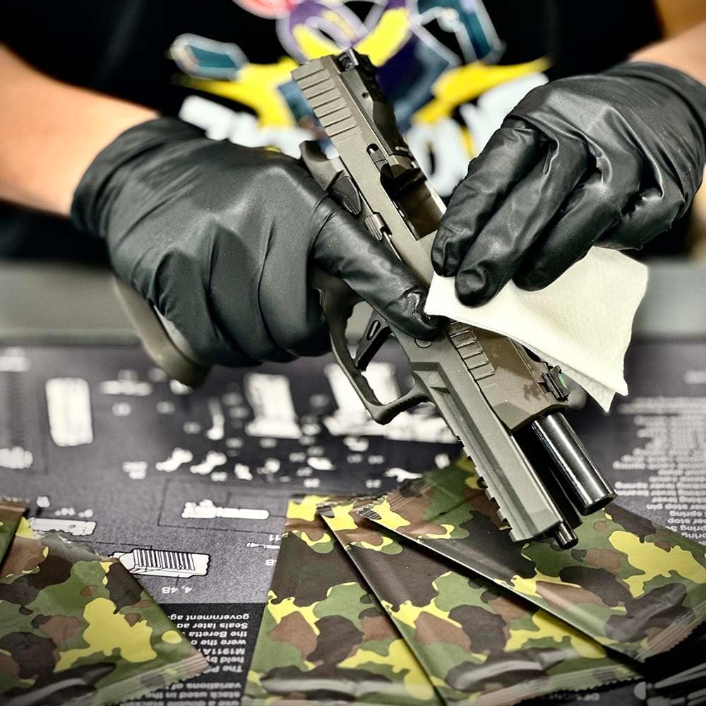 Homevenus CLP24 Gun Cleaning Kit, 24 Wipes, One-Step CLP Gun Cleaner & Lubricant Wipes, Premium Gun Cleaning Cloths with CLP Formula