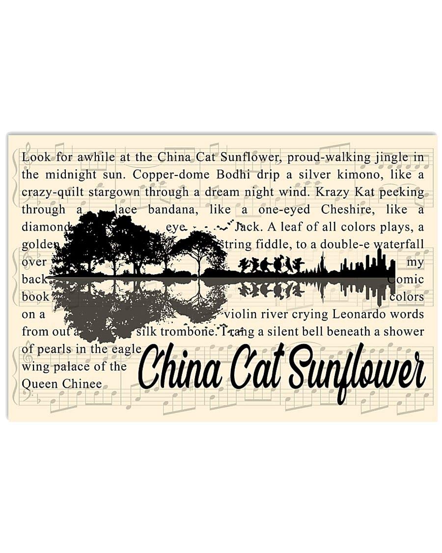 Amazon Com Ctychico China Cat Sunflower Gratefuldead Guitar Shaped Lyrics Song Wall Art Print Painting Home Decor Gifts For Lovers Poster Posters Prints