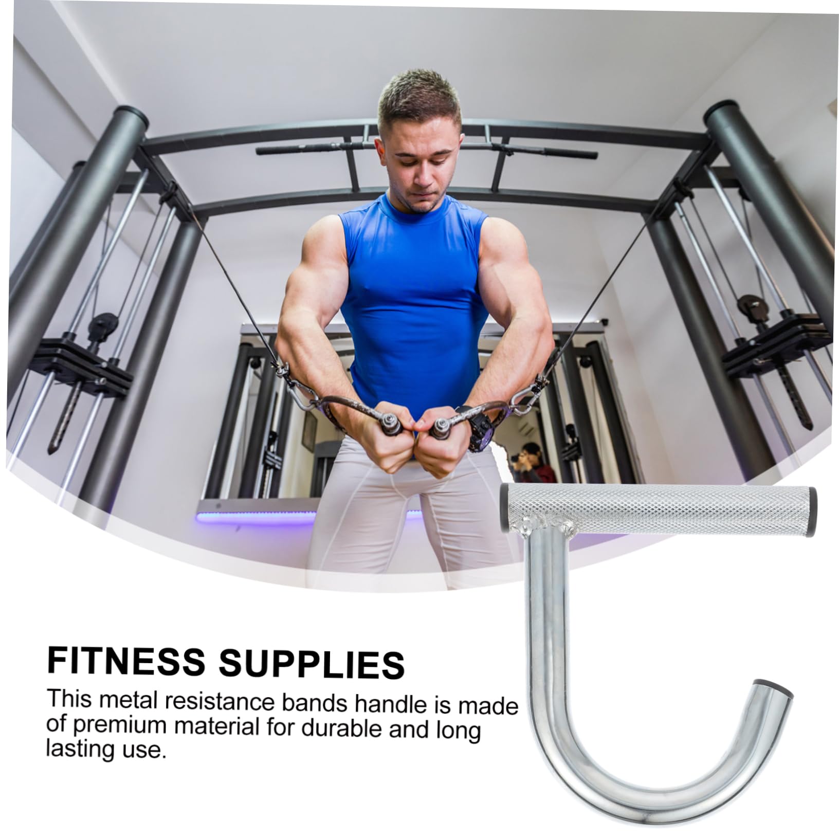 Corde De Traction Fitness En Nylon - Pour Triceps, Biceps, Dos - Équipement Musculation à Fixation Simple