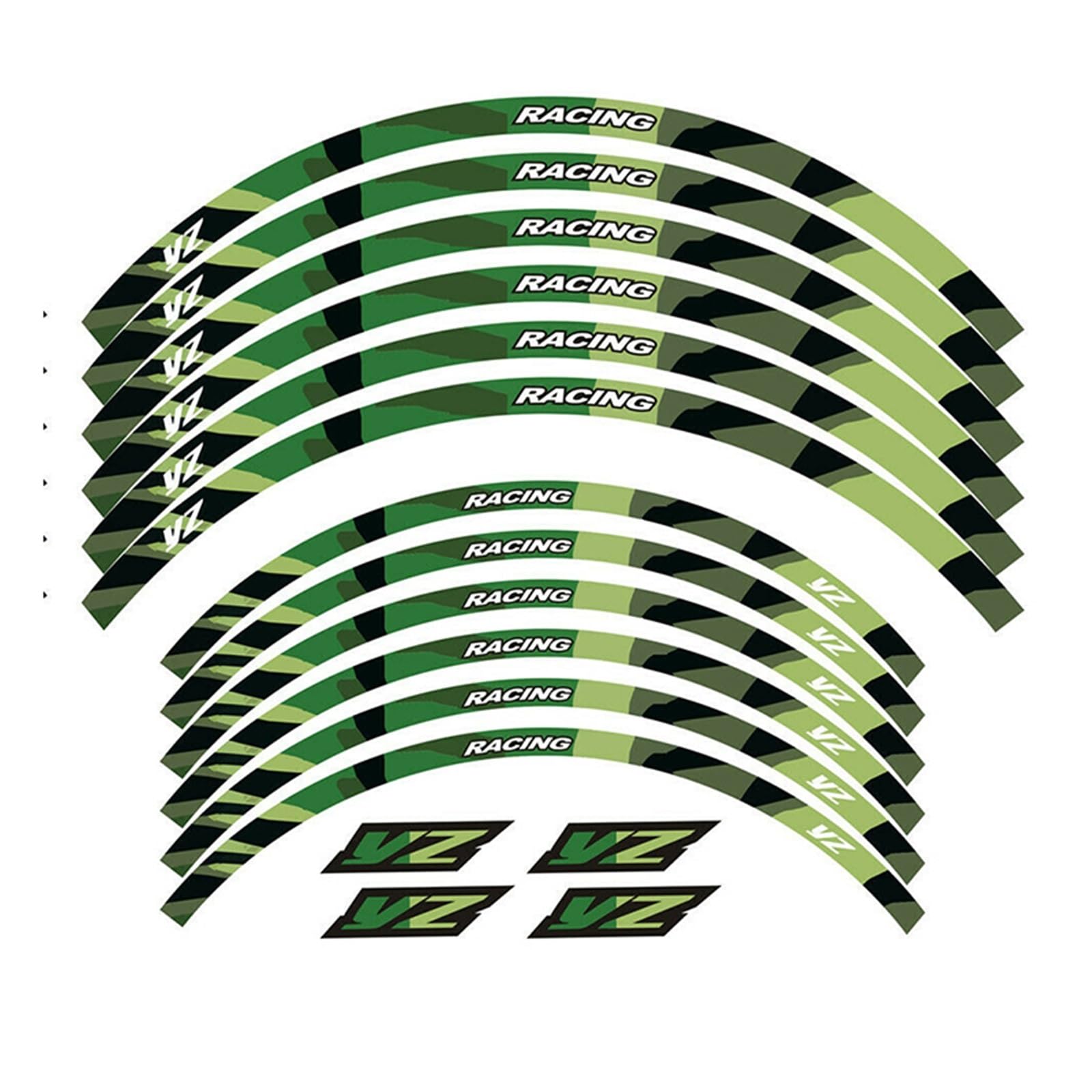 Motorcycle Wheel Stripes Sticker Reflective for Yamaha YZ 250F 450F 450FX 125 250 Rim Stripe Decals Front Rear Wheels