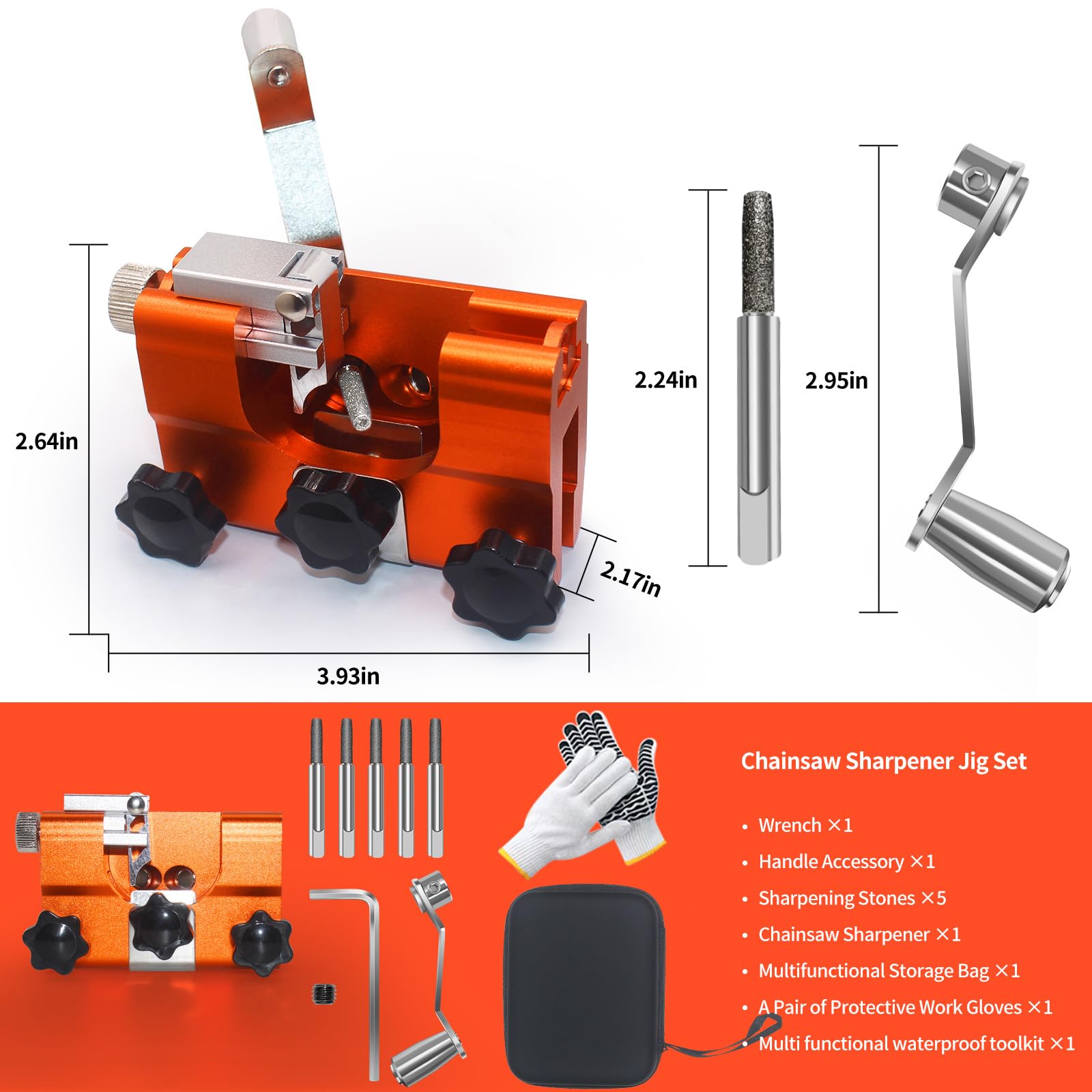 Amazon.com: RUIDELI Chainsaw Chain Sharpening Jig Hand Saw